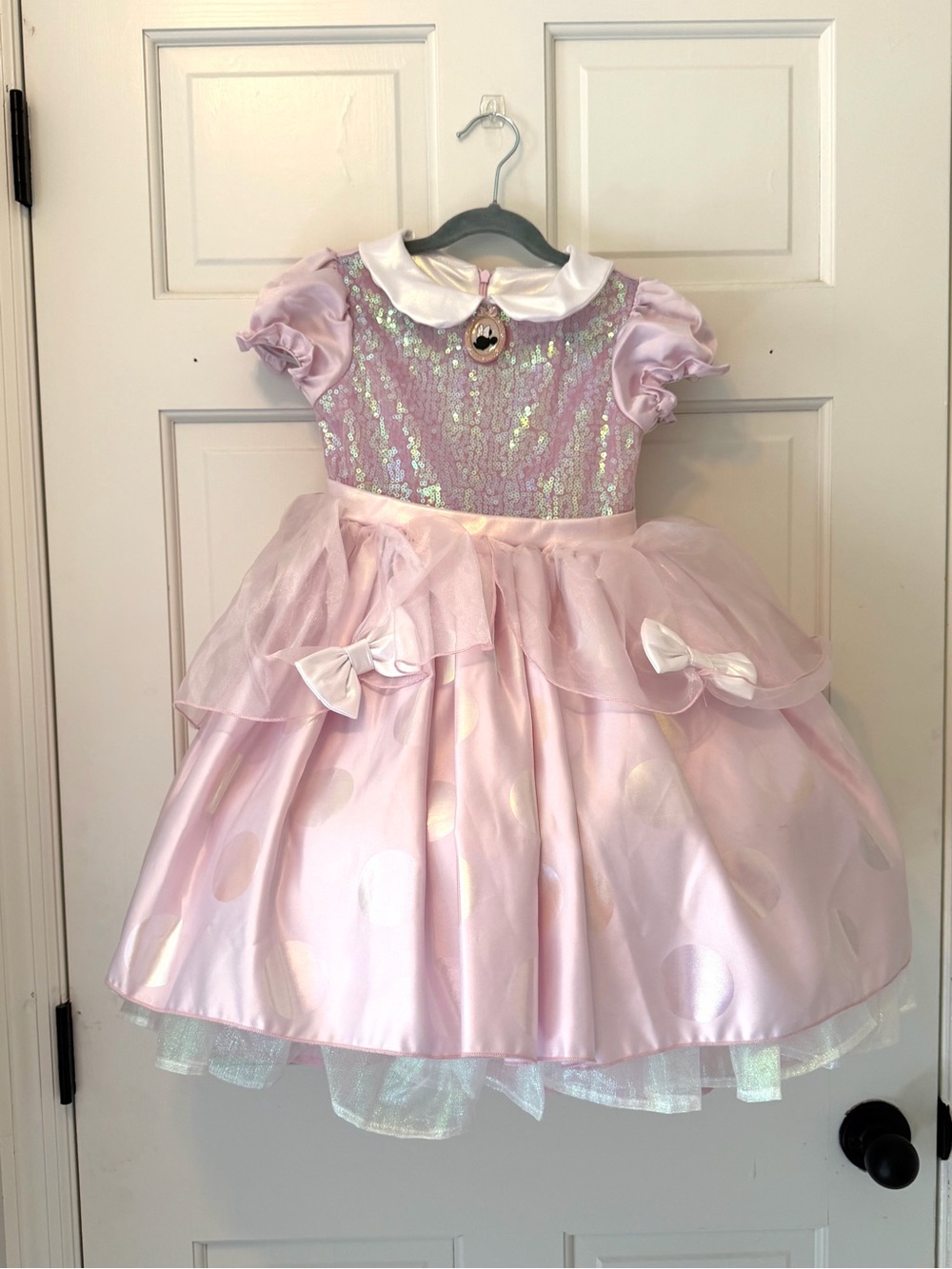 Disney Light Pink Minnie Mouse Sequin Princess Dress Costume